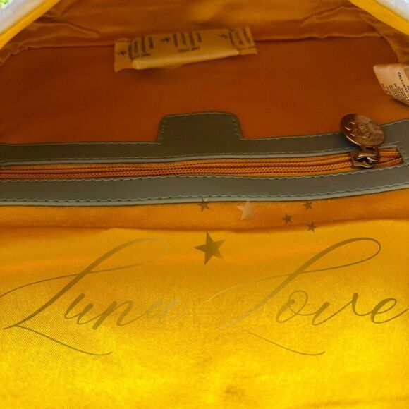 AMERICA & BEYOND Limoncello Stripe Beaded Shoulder / Clutch Bag NWT - Picture 9 of 10